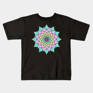 Pastel Lotus Mandala Kids T-Shirt